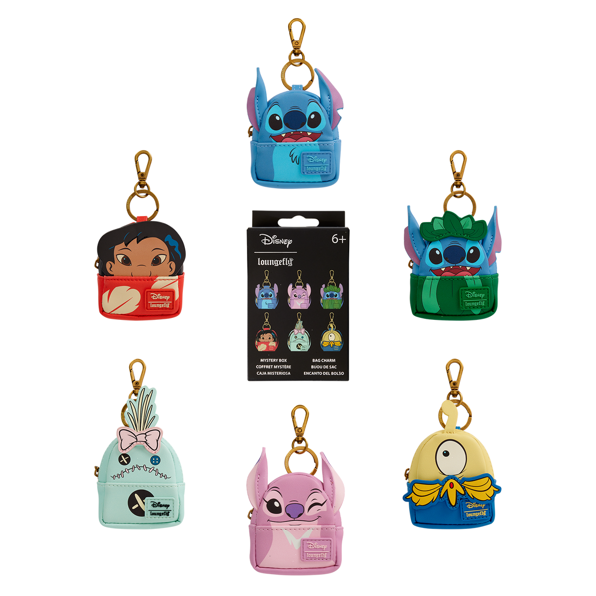 lilo & stitch cosplay mystery mini backpack keychain charm