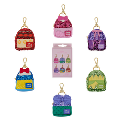 disney princess exclusive sequin mystery mini backpack keychain charm