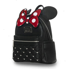 minnie mouse classic bow quilted texture ear mini backpack