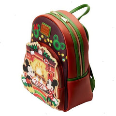 mickey & minnie mouse hot cocoa fireplace mini backpack