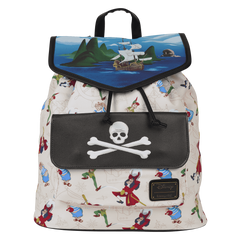 peter pan exclusive captain hook pirate ship drawstring full-size backpack