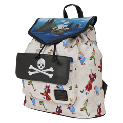 peter pan exclusive captain hook pirate ship drawstring full-size backpack