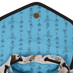 peter pan exclusive captain hook pirate ship drawstring full-size backpack