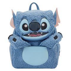 stitch plush sherpa cosplay mini backpack
