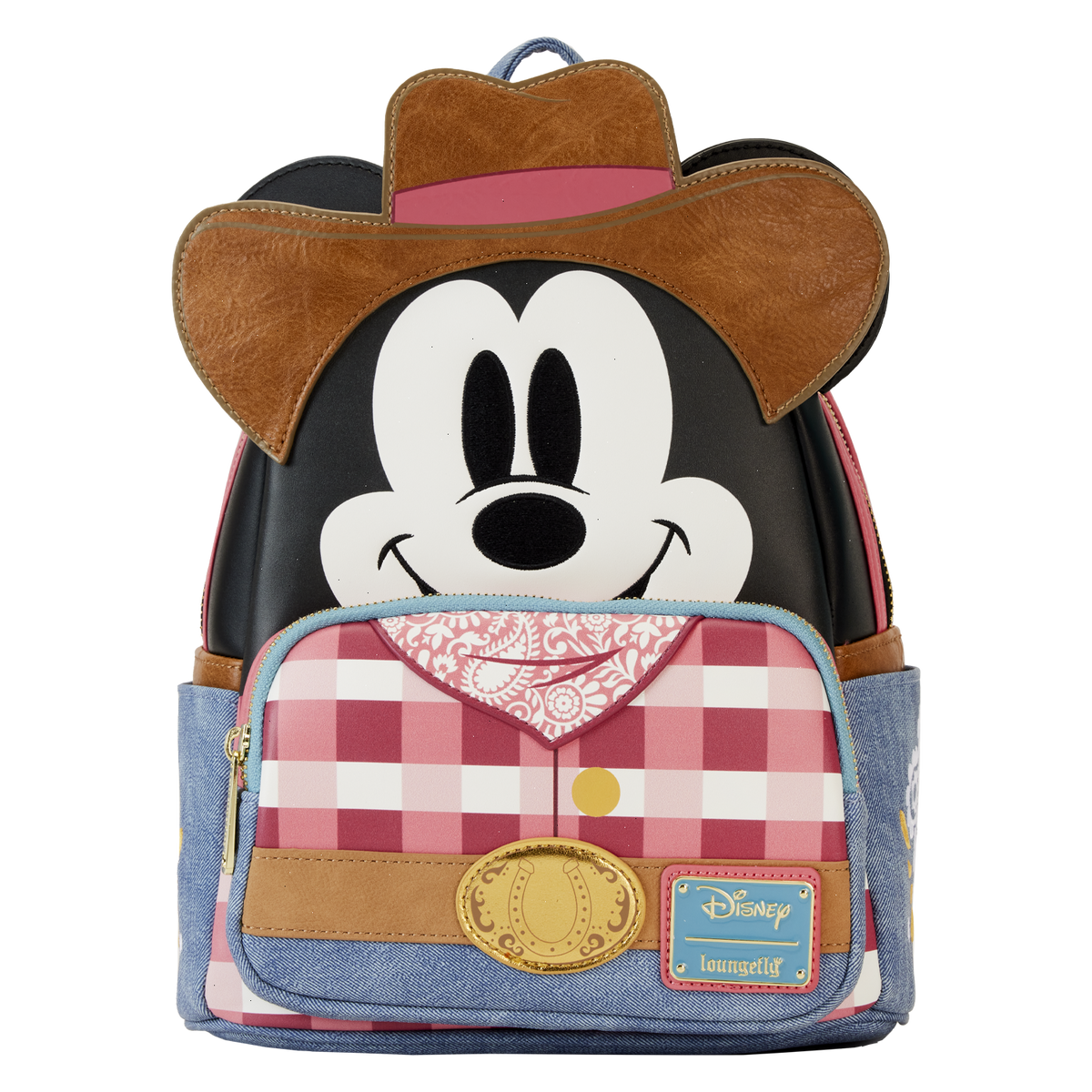 western mickey mouse cosplay mini backpack