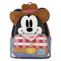 western mickey mouse cosplay mini backpack