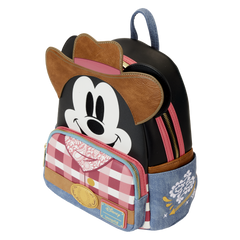 western mickey mouse cosplay mini backpack