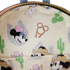 western mickey mouse cosplay mini backpack