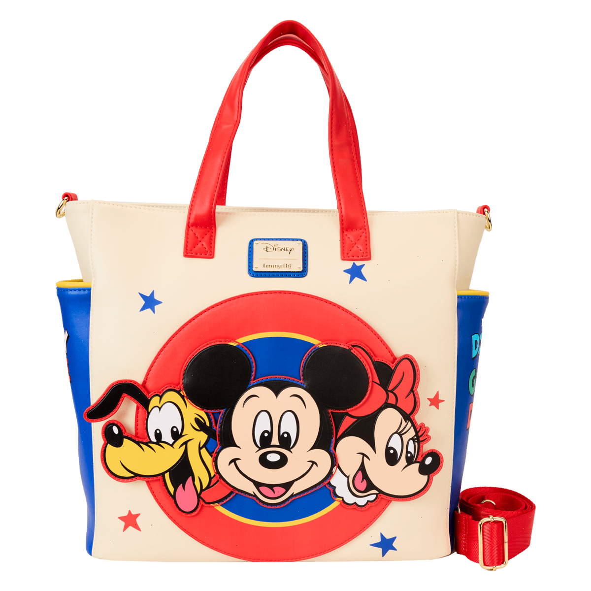 mickey & friends classic convertible backpack & tote crossbody bag