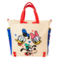 mickey & friends classic convertible backpack & tote crossbody bag