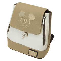 mickey & friends canvas all-over print drawstring bucket mini backpack