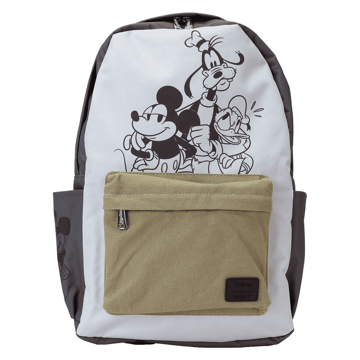 mickey & friends canvas full-size backpack