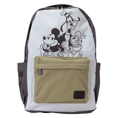 mickey & friends canvas full-size backpack