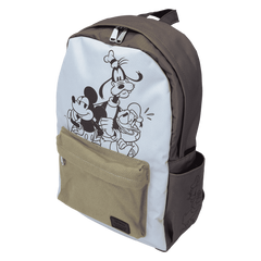 mickey & friends canvas full-size backpack