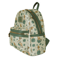 peter pan tinker bell clover all-over print mini backpack