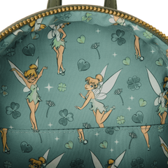 peter pan tinker bell clover all-over print mini backpack