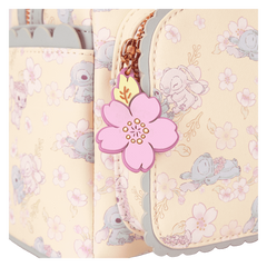 stitch & angel cherry blossom all-over print mini backpack