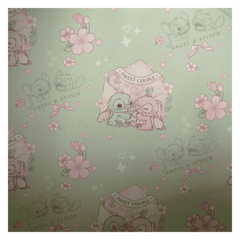 stitch & angel cherry blossom all-over print mini backpack