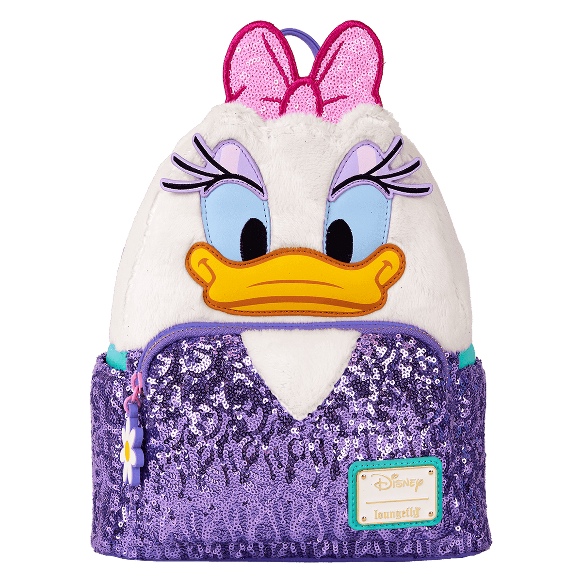 daisy duck 85th anniversary sequin plush cosplay mini backpack