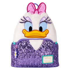 daisy duck 85th anniversary sequin plush cosplay mini backpack