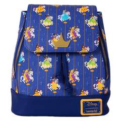 disney princess carousel all-over print drawstring mini backpack