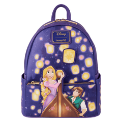 tangled rapunzel & flynn rider lantern light up mini backpack