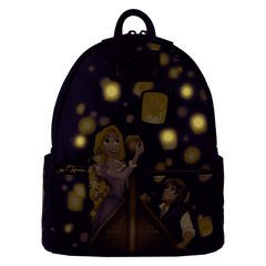 tangled rapunzel & flynn rider lantern light up mini backpack