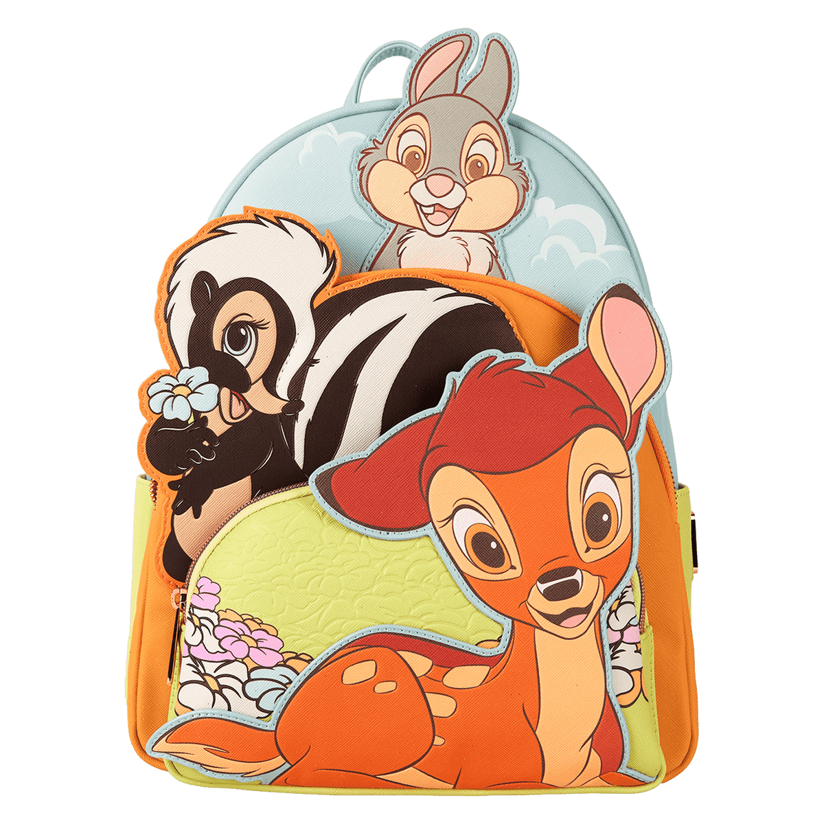 bambi & friends triple pocket mini backpack