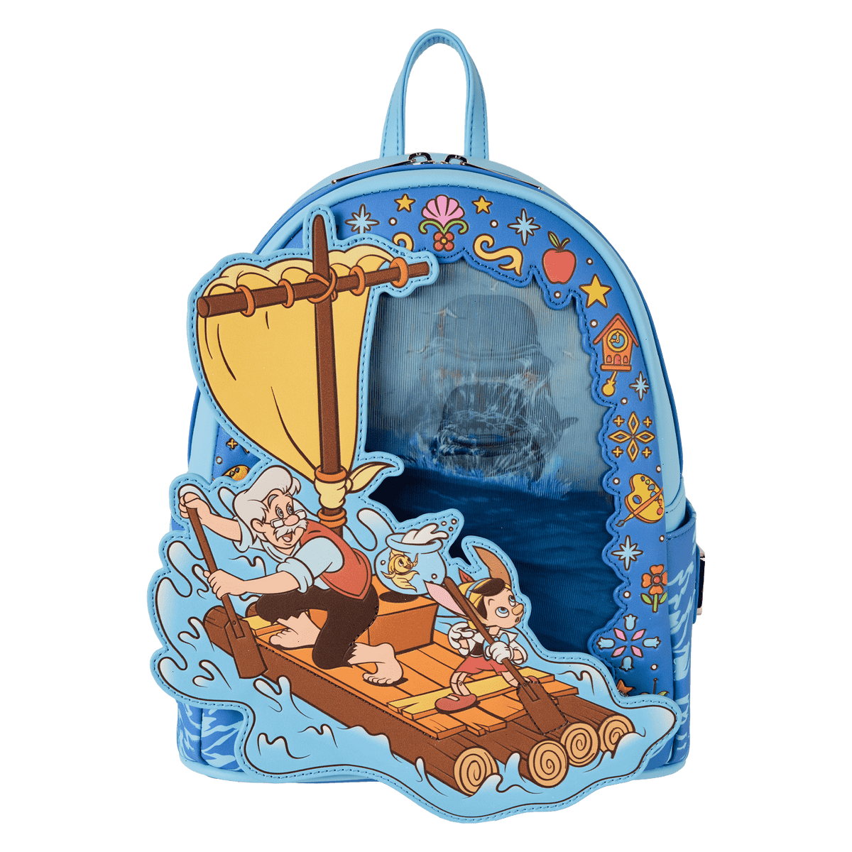 pinocchio exclusive raft monstro lenticular mini backpack
