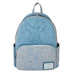 disney dogs & cats faux denim mini backpack