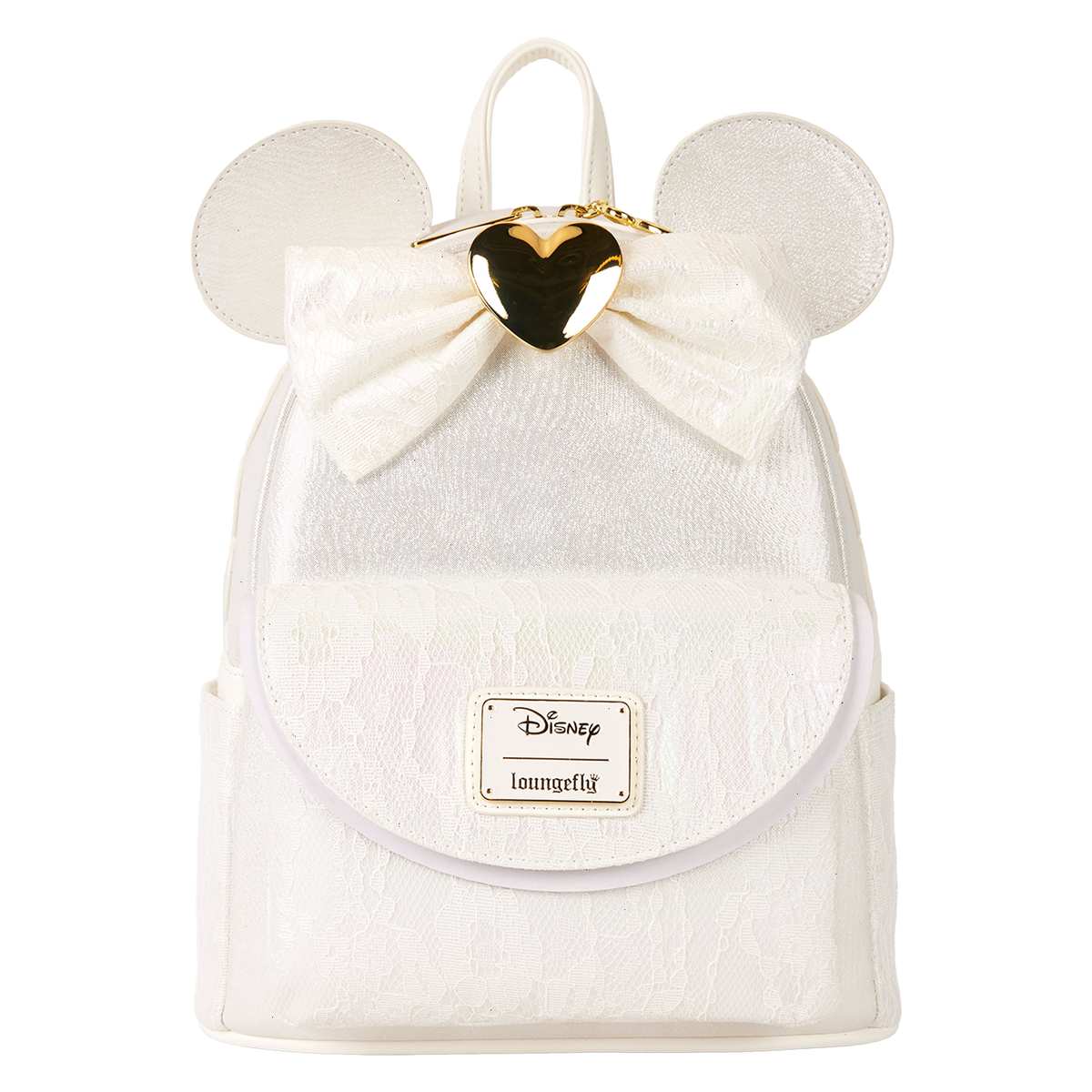 minnie mouse iridescent lace wedding mini backpack