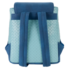 stitch embroidered floral drawstring mini backpack