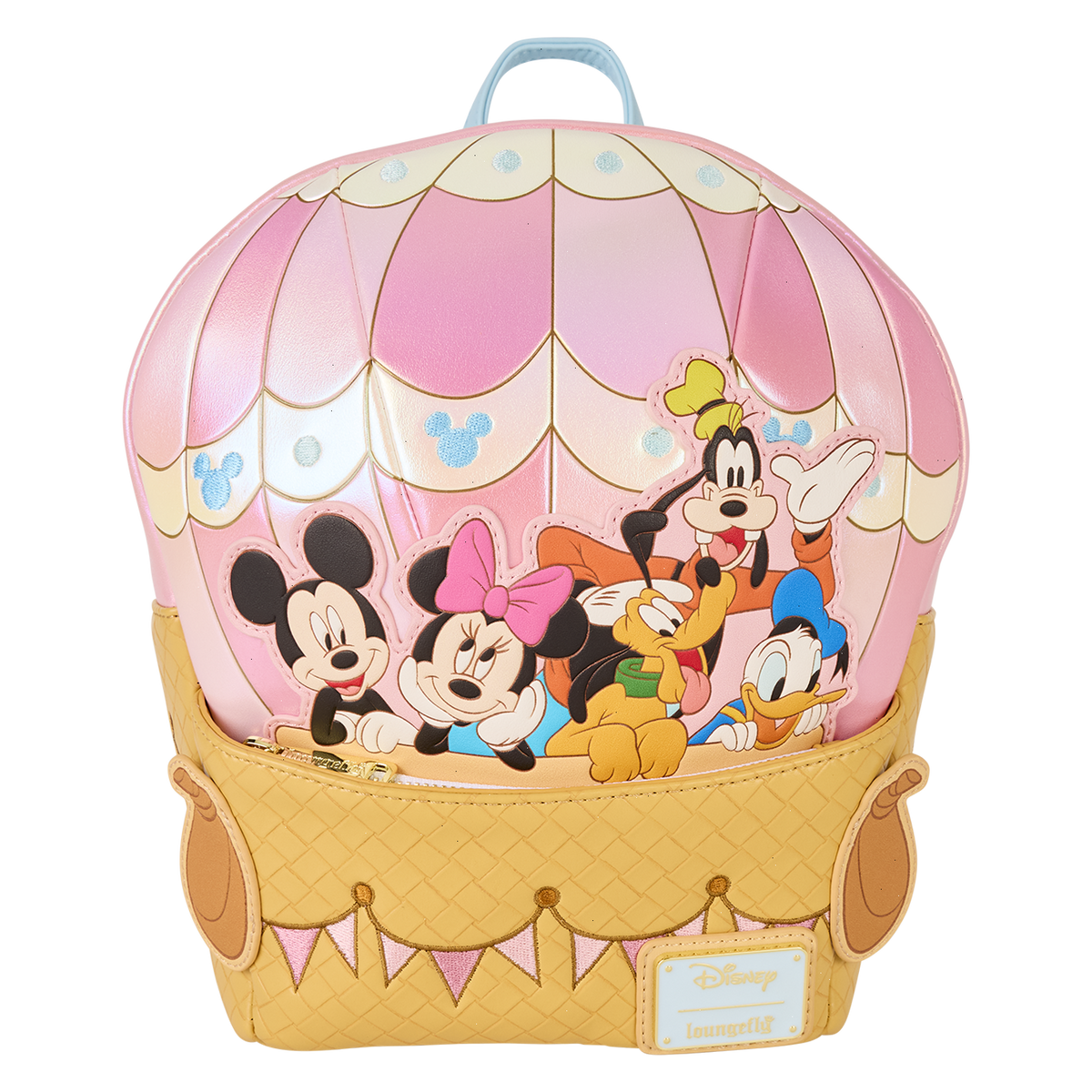mickey & friends hot air balloon figural mini backpack