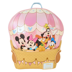 mickey & friends hot air balloon figural mini backpack
