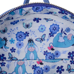 winnie the pooh floral eeyore quilted texture mini backpack