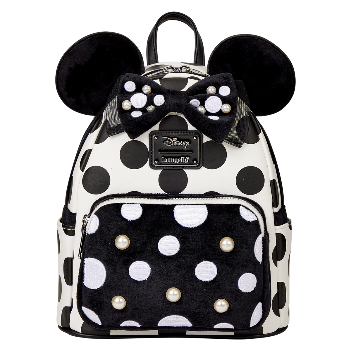 minnie mouse exclusive polka dot pearl mini backpack