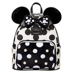 minnie mouse exclusive polka dot pearl mini backpack