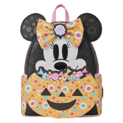 minnie mouse cosplay floral pumpkin glow mini backpack