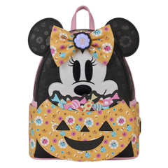 minnie mouse cosplay floral pumpkin glow mini backpack