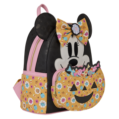 minnie mouse cosplay floral pumpkin glow mini backpack