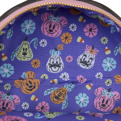 minnie mouse cosplay floral pumpkin glow mini backpack