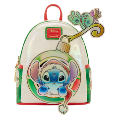 stitch & scrump iridescent holiday ornament mini backpack