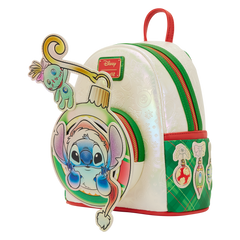 stitch & scrump iridescent holiday ornament mini backpack