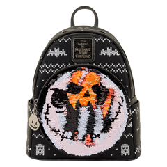the nightmare before christmas jack skellington reversible sequins mini backpack