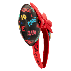 mickey & friends classic all-over print mini backpack with ear headband