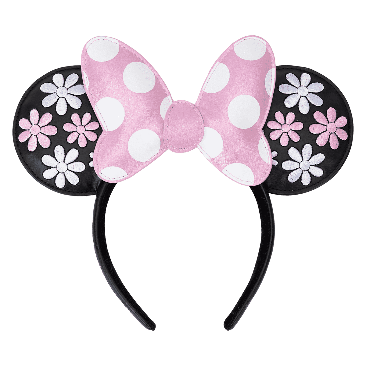 minnie mouse floral rock the dots ear headband