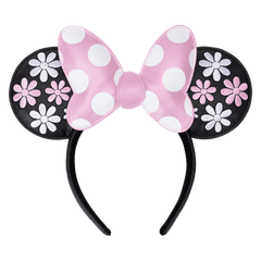 minnie mouse floral rock the dots ear headband