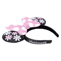 minnie mouse floral rock the dots ear headband