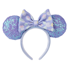 minnie mouse exclusive iridescent all-over print sequin ear headband