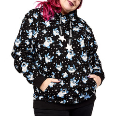stitch ghost costume all-over print unisex hoodie